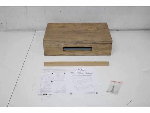Differnz fonteinplank hout 40x25x10cm licht eiken - afbeelding 2 van  2