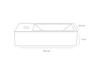 Differnz fonteinset ravo links wit keramiek - afbeelding 4 van  5