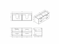 Differnz hilde badkamermeubel set - afbeelding 5 van  8