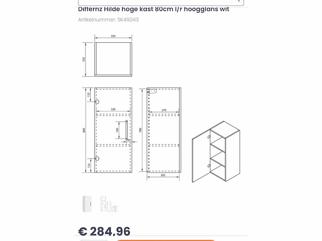 Differnz hilde badkamermeubel set - afbeelding 6 van  8