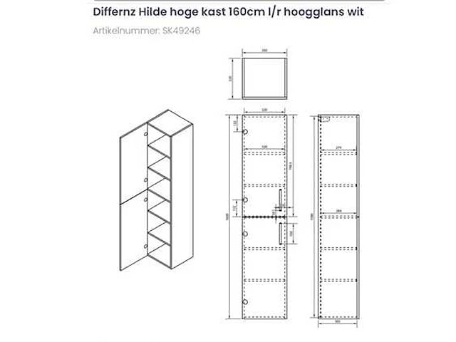 Differnz hilde badkamermeubel set - afbeelding 7 van  8