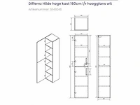 Differnz hilde badkamermeubel set - afbeelding 7 van  8
