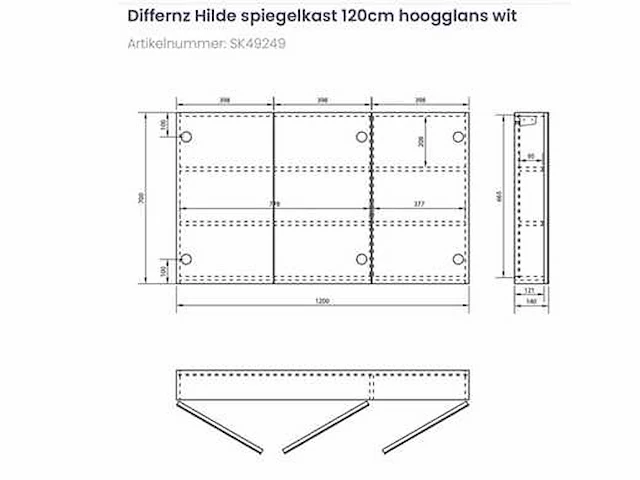 Differnz hilde badkamermeubel set - afbeelding 8 van  8