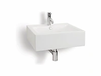 Differnz rhea wastafel 41 x 52 x 15,5 cm inclusief kraan en sifon keramiek wit - afbeelding 2 van  4