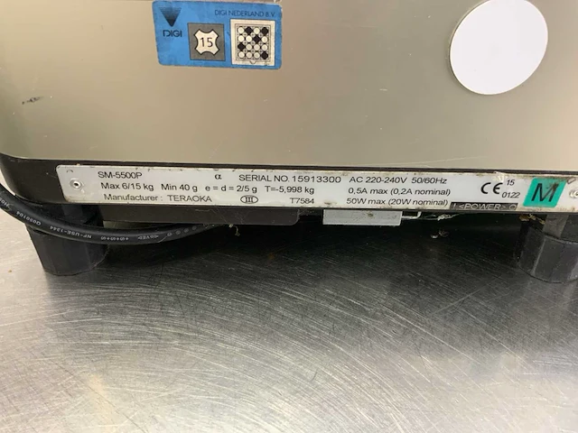 Digi teraoka sm-5500p weegschaal - afbeelding 6 van  6