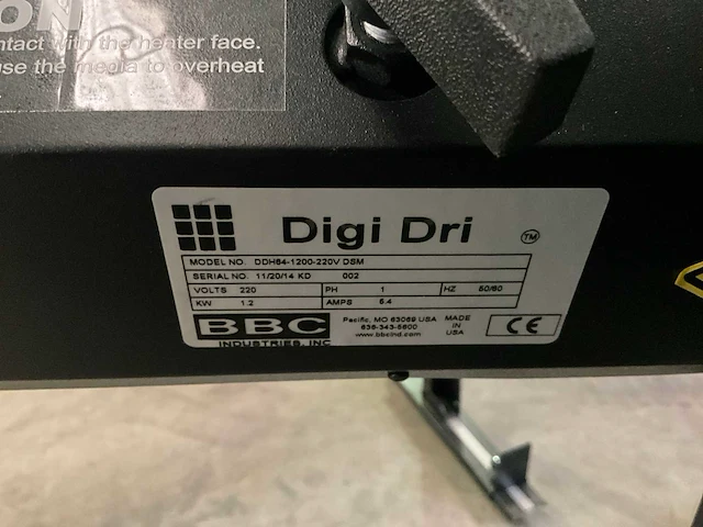 Digidri ddh64-1200-220v dsm infrarood droger - afbeelding 2 van  11