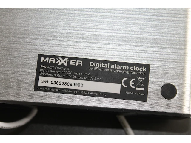 Digitale alarmklok maxxter. - afbeelding 2 van  2