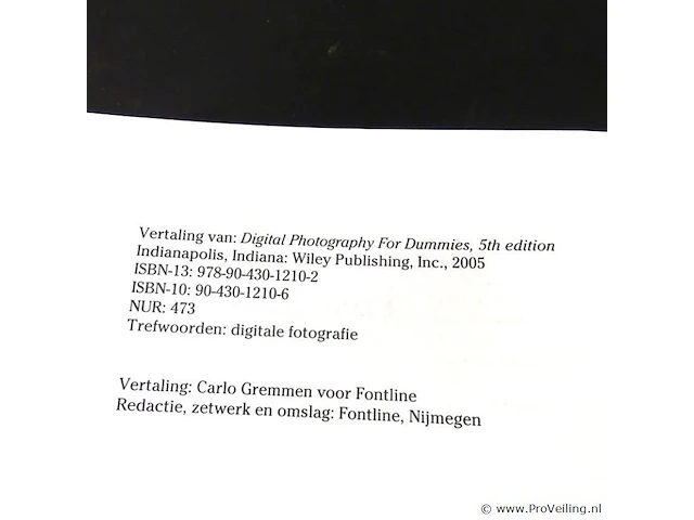 Digitale fotografie voor dummies - afbeelding 3 van  5