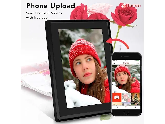 Digitale fotolijst 7inch wifi - afbeelding 2 van  4