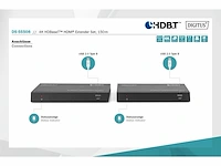 Digitus ds-55508 audio/video extender av-zender & ontvanger zwart - afbeelding 3 van  4
