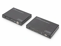 Digitus ds-55513 kvm-extender zender en ontvanger 4k hdmi 70 m zwart - afbeelding 3 van  5
