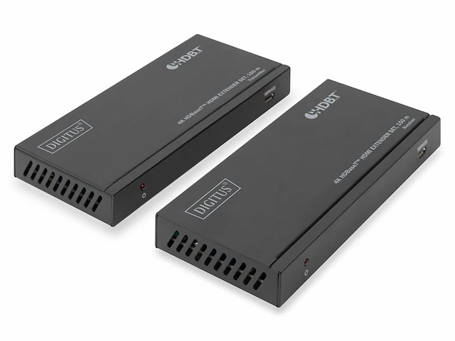 Digitus ds55508 audio/video extender av zender & ontvanger zwart - afbeelding 1 van  4