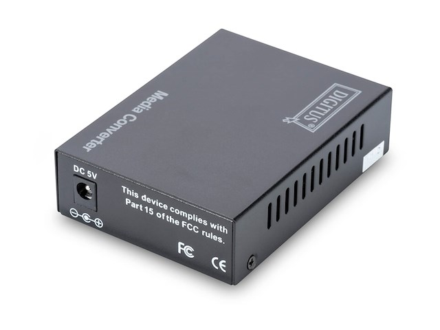 Digitus mediaconverter - sfp+ poort - 10 gbit ethernet - rj45 / sfp+ - 10gbase-t naar 10gbase-r - zwart - afbeelding 1 van  5