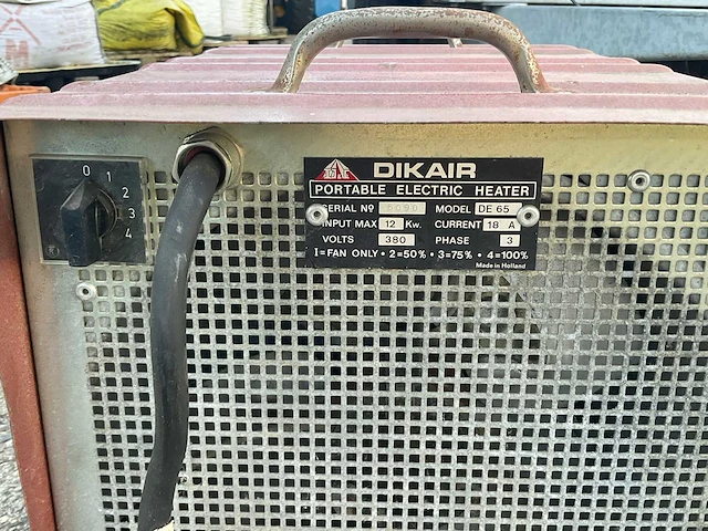 Dikair de 65 heater - afbeelding 5 van  5