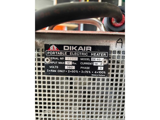 Dikair elektrische heater - afbeelding 4 van  4