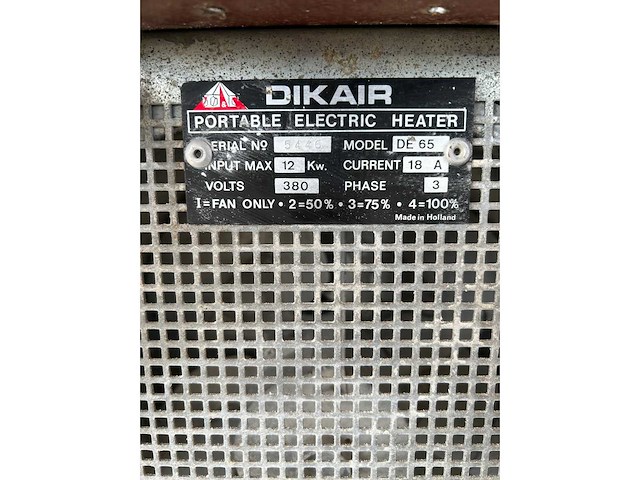Dikair elektrische heater - afbeelding 4 van  4