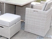 Dining set - 11-delig wicker cream - afbeelding 2 van  3