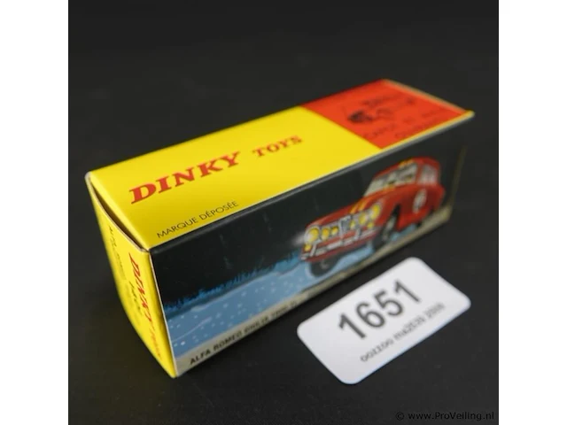 Dinky toys 1401; alfa romeo giulia 1600ti; rallyauto; rn8 nr 514 - afbeelding 5 van  5