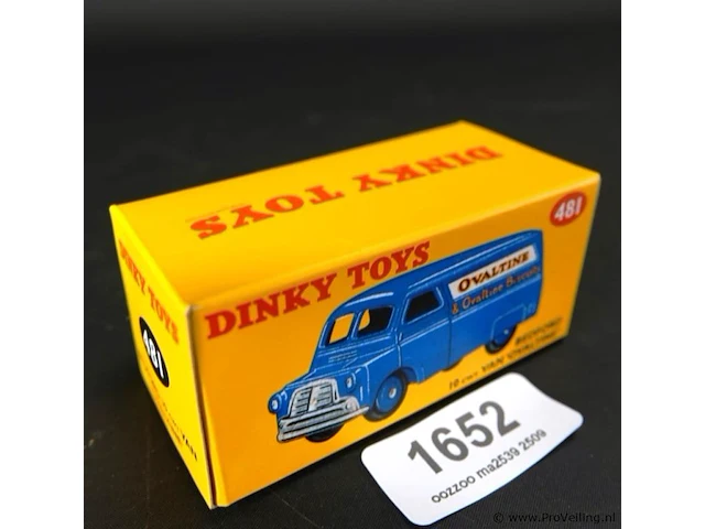 Dinky toys bedford 10 cwt ca van 'ovaltine' nr. 481 - afbeelding 5 van  5