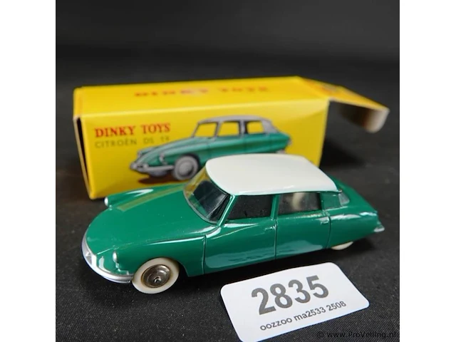 Dinky toys citroen ds 19 nr 24c atlas in doos - afbeelding 1 van  4