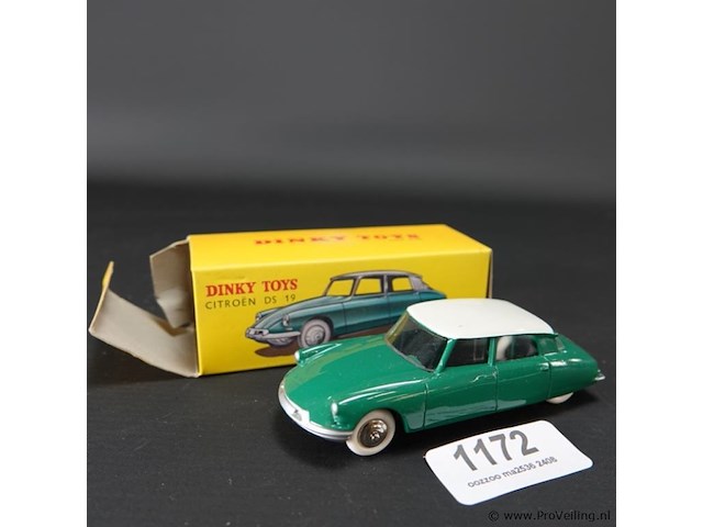 Dinky toys citroen ds19 nr. 24c atlas in originele doos - afbeelding 1 van  5