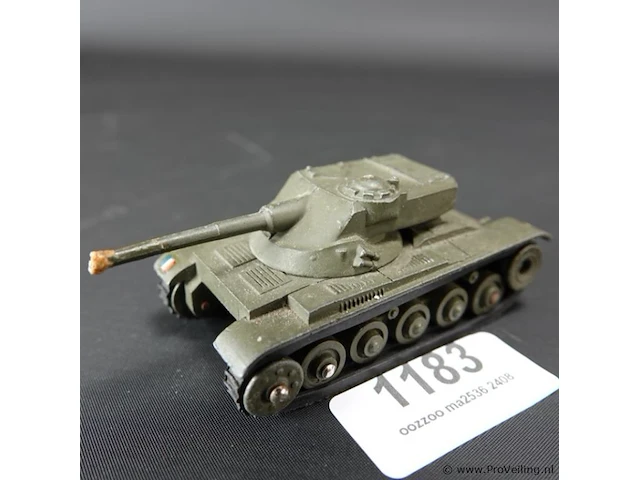 Dinky toys dinky toys char amx a.m.x. meccano france - véhicule militaire n. 80c origineel - afbeelding 1 van  5
