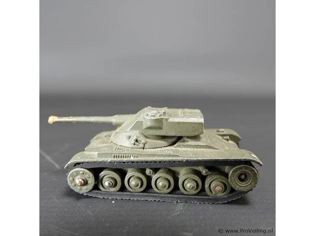 Dinky toys dinky toys char amx a.m.x. meccano france - véhicule militaire n. 80c origineel - afbeelding 2 van  5