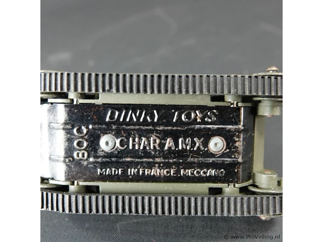 Dinky toys dinky toys char amx a.m.x. meccano france - véhicule militaire n. 80c origineel - afbeelding 5 van  5