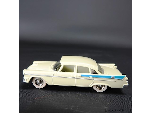 Dinky toys dodge royal sedan beige / blauw nr. 191 atlas in originele doos - afbeelding 2 van  5