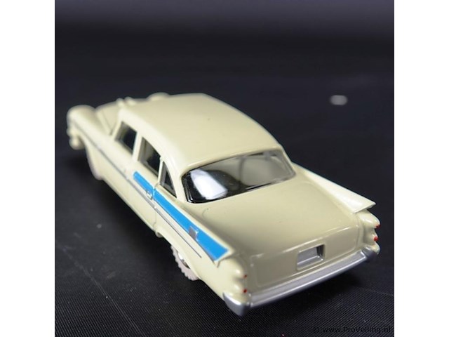 Dinky toys dodge royal sedan beige / blauw nr. 191 atlas in originele doos - afbeelding 3 van  5