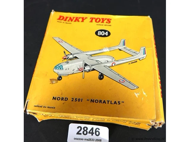 Dinky toys doos nord 2501 noratlas nr 804 - afbeelding 2 van  5