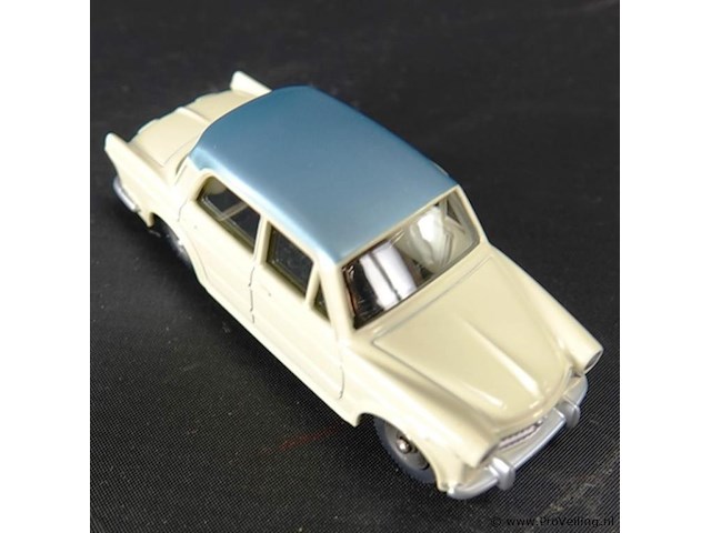 Dinky toys fiat 1200 grande vue beige met blauw dak nr. 531 atlas in originele doos - afbeelding 4 van  5