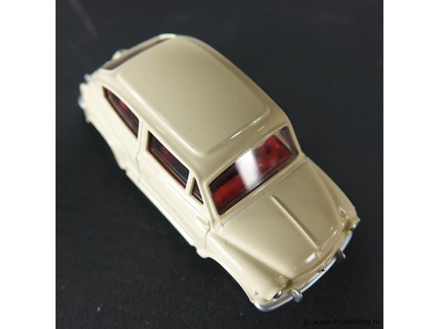 Dinky toys fiat 600 d beige nr. 520 atlas in originele doos - afbeelding 4 van  5