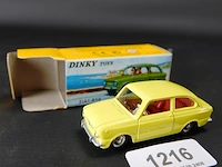 Dinky toys fiat 850 geel nr. 509 atlas in originele doos - afbeelding 1 van  5