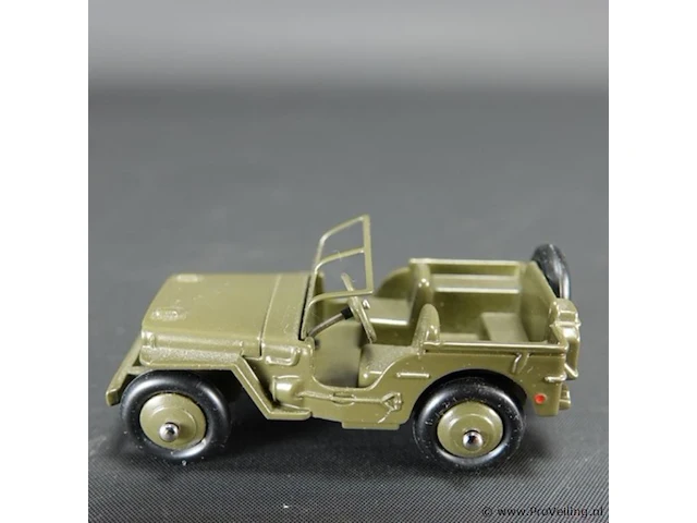 Dinky toys jeep hotchkiss willys groen nr 153a atlas in originele doos - afbeelding 2 van  5