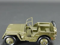 Dinky toys jeep hotchkiss willys groen nr 153a atlas in originele doos - afbeelding 2 van  5