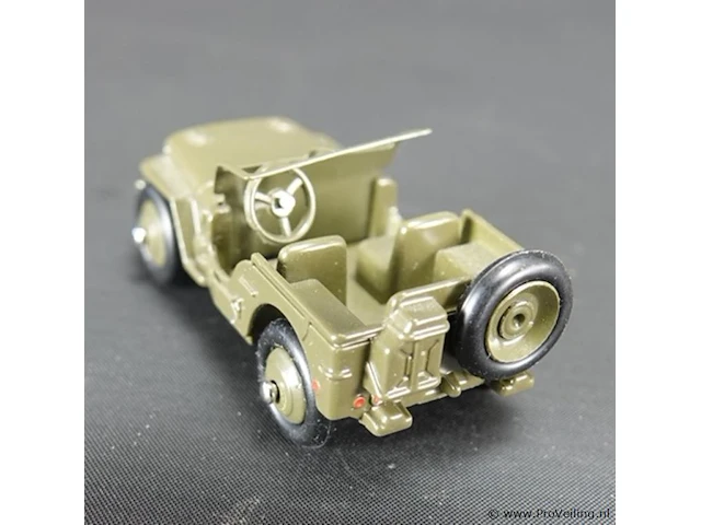 Dinky toys jeep hotchkiss willys groen nr 153a atlas in originele doos - afbeelding 3 van  5