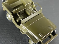 Dinky toys jeep hotchkiss willys groen nr 153a atlas in originele doos - afbeelding 4 van  5