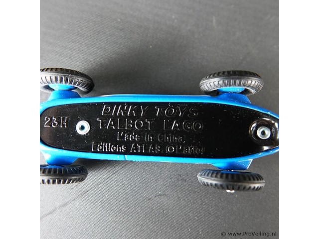 Dinky toys talbot lago raceauto nr. 23h atlas in originele doos - afbeelding 5 van  5