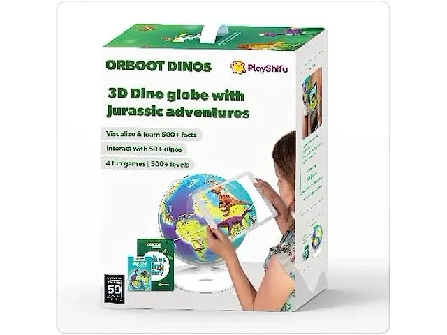 Dino's globe met app - augmented reality - afbeelding 1 van  6