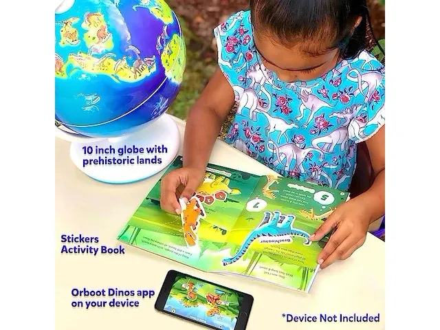 Dino's globe met app - augmented reality - afbeelding 3 van  6