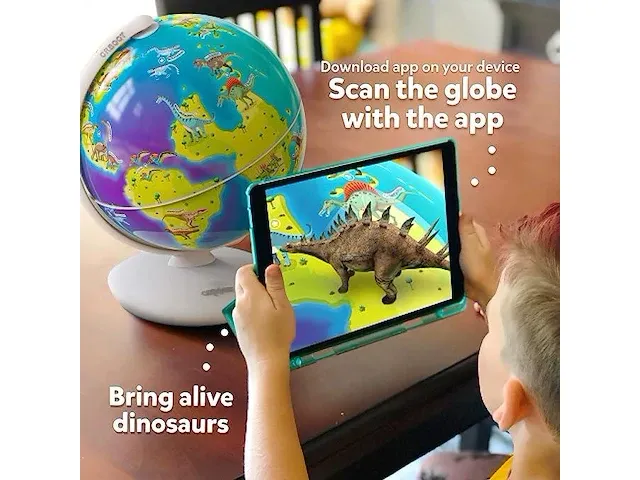Dino's globe met app - augmented reality - afbeelding 2 van  6