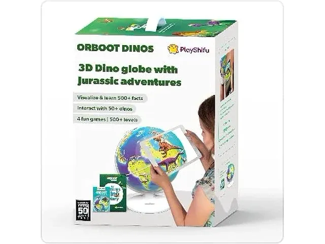 Dino's globe met app - augmented reality - afbeelding 3 van  5