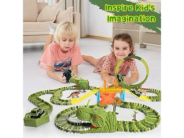 Dinosaurus autoracebaan - afbeelding 2 van  4