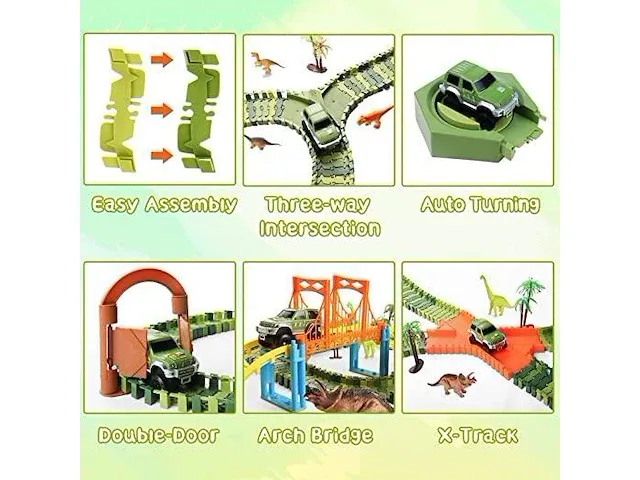 Dinosaurus autoracebaan - afbeelding 3 van  4