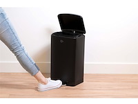 Dirt devil pedaalemmer 20l - prullenbak - rvs - zwart - afbeelding 2 van  5