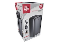 Dirt devil pedaalemmer 20l - prullenbak - rvs - zwart - afbeelding 3 van  5