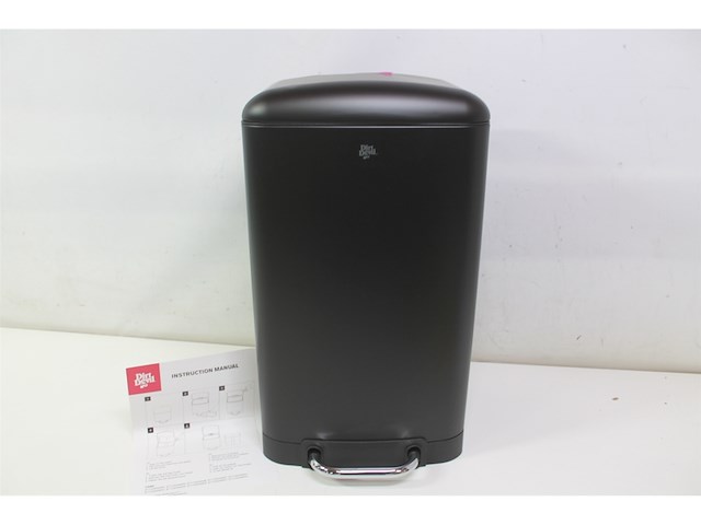 Dirt devil pedaalemmer 20l - prullenbak - rvs - zwart - afbeelding 4 van  5