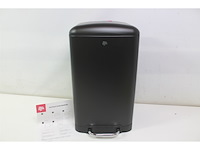 Dirt devil pedaalemmer 20l - prullenbak - rvs - zwart - afbeelding 4 van  5