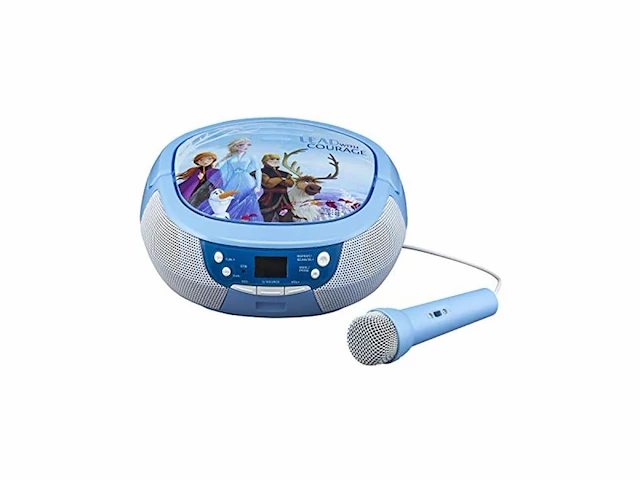 Disney frozen 2 / frozen 2 draagbare cd-speler met radio en microfoon voor kinderen - afbeelding 1 van  3